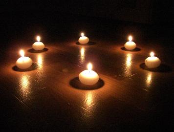 Candles in a circle